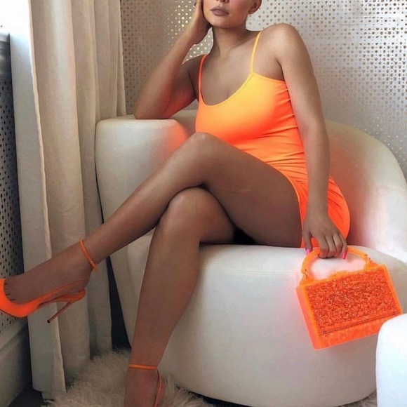 Orange Tank Dress - Picture 1 of 1